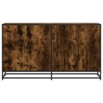 vidaXL Servantă, stejar afumat, 134x35x76 cm, lemn prelucrat vidaXL Servantă, stejar afumat, 134x35x76 cm, lemn prelucrat