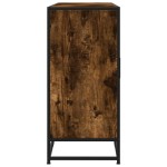 vidaXL Servantă, stejar afumat, 134x35x76 cm, lemn prelucrat vidaXL Servantă, stejar afumat, 134x35x76 cm, lemn prelucrat
