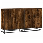 vidaXL Servantă, stejar afumat, 134x35x76 cm, lemn prelucrat vidaXL Servantă, stejar afumat, 134x35x76 cm, lemn prelucrat
