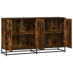 vidaXL Servantă, stejar afumat, 134x35x76 cm, lemn prelucrat vidaXL Servantă, stejar afumat, 134x35x76 cm, lemn prelucrat