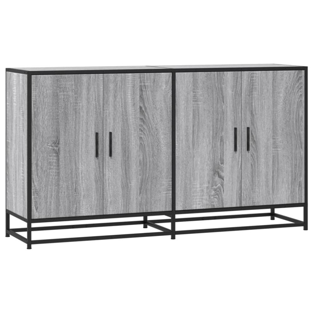 vidaXL Dulap, gri sonoma, 134x35x76 cm, lemn prelucrat