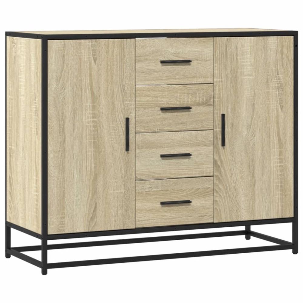 vidaXL Dulap, stejar sonoma, 92x35x76 cm, lemn prelucrat