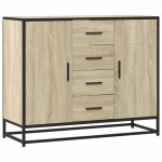 vidaXL Dulap, stejar sonoma, 92x35x76 cm, lemn prelucrat
