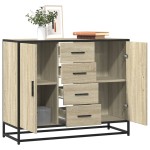 vidaXL Dulap, stejar sonoma, 92x35x76 cm, lemn prelucrat