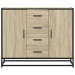 vidaXL Dulap, stejar sonoma, 92x35x76 cm, lemn prelucrat
