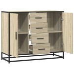 vidaXL Dulap, stejar sonoma, 92x35x76 cm, lemn prelucrat