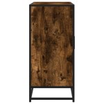 vidaXL Servantă, stejar fumuriu, 92x35x76 cm, lemn compozit
