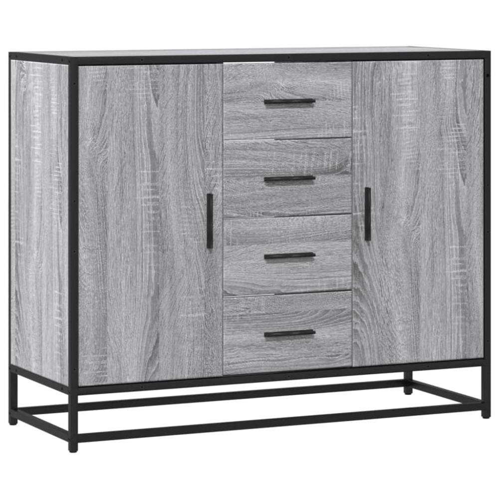vidaXL Dulap, gri sonoma, 92x35x76 cm, lemn prelucrat