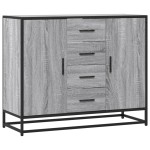vidaXL Dulap, gri sonoma, 92x35x76 cm, lemn prelucrat