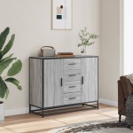 vidaXL Dulap, gri sonoma, 92x35x76 cm, lemn prelucrat