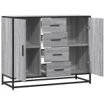 vidaXL Dulap, gri sonoma, 92x35x76 cm, lemn prelucrat