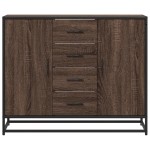 vidaXL Dulap, stejar maro, 92x35x76 cm, lemn prelucrat