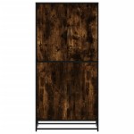 vidaXL Dulap nalt stejar fumuriu 68x35x139 cm lemn prelucrat