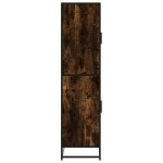 vidaXL Dulap nalt stejar fumuriu 68x35x139 cm lemn prelucrat