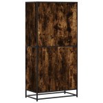 vidaXL Dulap nalt stejar fumuriu 68x35x139 cm lemn prelucrat