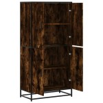 vidaXL Dulap nalt stejar fumuriu 68x35x139 cm lemn prelucrat