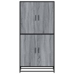vidaXL Dulap nalt gri sonoma 68x35x139 cm lemn prelucrat