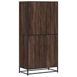 vidaXL Dulap nalt stejar maro 68x35x139 cm lemn prelucrat