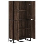 vidaXL Dulap nalt stejar maro 68x35x139 cm lemn prelucrat