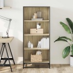 vidaXL Bibliotecă, stejar sonoma, 60x35x139 cm, lemn prelucrat vidaXL Bibliotecă, stejar sonoma, 60x35x139 cm, lemn prelucrat