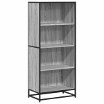 vidaXL Bibliotecă, gri sonoma, 60x35x139 cm, lemn prelucrat vidaXL Bibliotecă, gri sonoma, 60x35x139 cm, lemn prelucrat