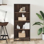 vidaXL Bibliotecă, stejar maro, 60x35x139 cm, lemn prelucrat