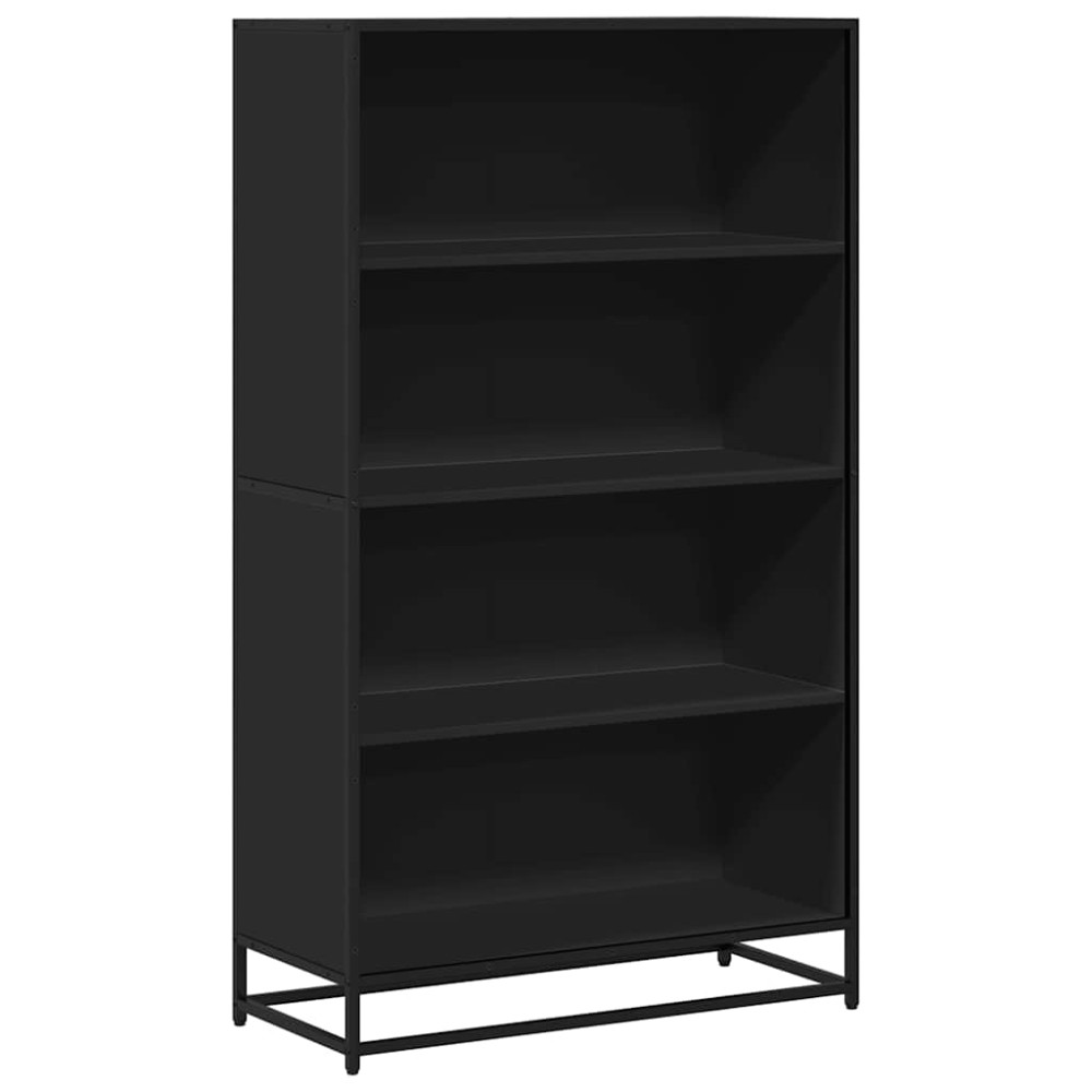vidaXL Bibliotecă, negru, 80,5x35x139 cm, lemn prelucrat