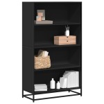 vidaXL Bibliotecă, negru, 80,5x35x139 cm, lemn prelucrat vidaXL Bibliotecă, negru, 80,5x35x139 cm, lemn prelucrat