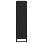 vidaXL Bibliotecă, negru, 80,5x35x139 cm, lemn prelucrat vidaXL Bibliotecă, negru, 80,5x35x139 cm, lemn prelucrat