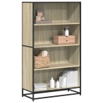 vidaXL Bibliotecă, stejar sonoma, 80,5x35x139 cm, lemn prelucrat vidaXL Bibliotecă, stejar sonoma, 80,5x35x139 cm, lemn prelucrat