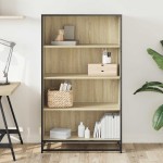 vidaXL Bibliotecă, stejar sonoma, 80,5x35x139 cm, lemn prelucrat vidaXL Bibliotecă, stejar sonoma, 80,5x35x139 cm, lemn prelucrat