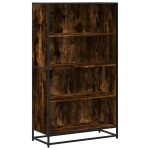 vidaXL Bibliotecă, stejar fumuriu, 80,5x35x139 cm, lemn prelucrat vidaXL Bibliotecă, stejar fumuriu, 80,5x35x139 cm, lemn prelucrat