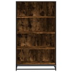 vidaXL Bibliotecă, stejar fumuriu, 80,5x35x139 cm, lemn prelucrat vidaXL Bibliotecă, stejar fumuriu, 80,5x35x139 cm, lemn prelucrat