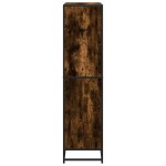 vidaXL Bibliotecă, stejar fumuriu, 80,5x35x139 cm, lemn prelucrat vidaXL Bibliotecă, stejar fumuriu, 80,5x35x139 cm, lemn prelucrat