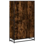 vidaXL Bibliotecă, stejar fumuriu, 80,5x35x139 cm, lemn prelucrat vidaXL Bibliotecă, stejar fumuriu, 80,5x35x139 cm, lemn prelucrat