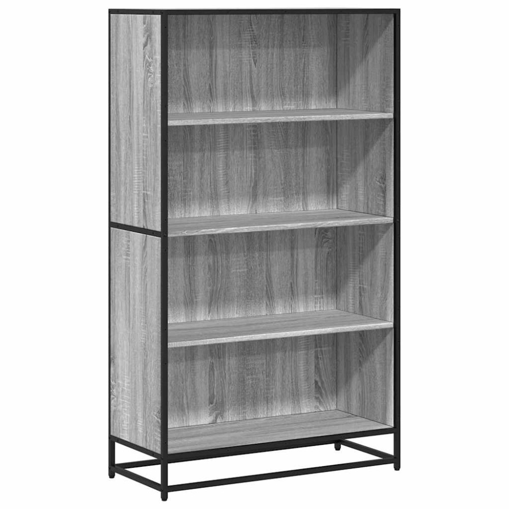 vidaXL Bibliotecă, gri sonoma, 80,5x35x139 cm, lemn prelucrat