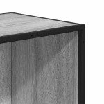 vidaXL Bibliotecă, gri sonoma, 80,5x35x139 cm, lemn prelucrat