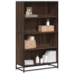 vidaXL Bibliotecă, stejar maro, 80,5x35x139 cm, lemn prelucrat vidaXL Bibliotecă, stejar maro, 80,5x35x139 cm, lemn prelucrat
