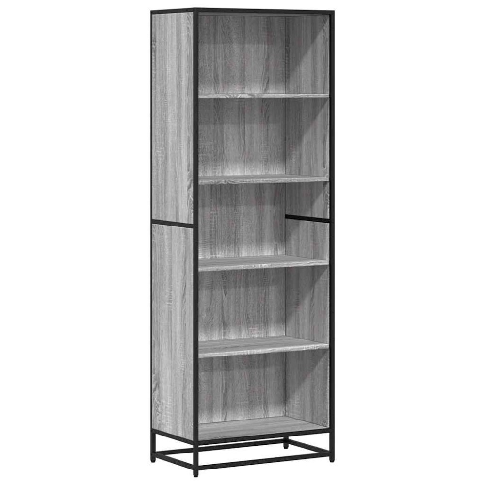 vidaXL Bibliotecă, gri sonoma, 60x35x170,5 cm, lemn prelucrat
