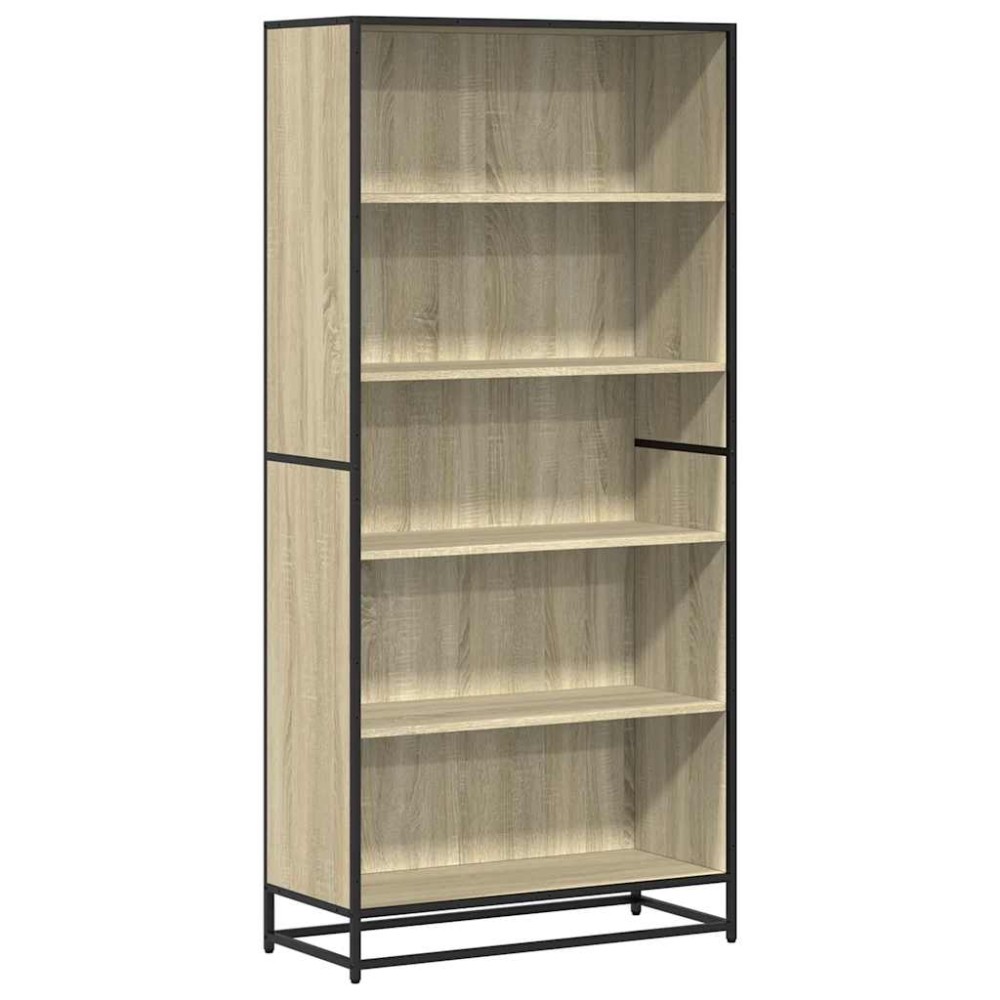vidaXL Bibliotecă, stejar sonoma, 80,5x35x170,5 cm, lemn prelucrat