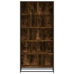 vidaXL Bibliotecă, stejar afumat, 80,5x35x170,5 cm, lemn prelucrat vidaXL Bibliotecă, stejar afumat, 80,5x35x170,5 cm, lemn prelucrat