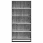 vidaXL Bibliotecă, gri sonoma, 80,5x35x170,5 cm, lemn prelucrat vidaXL Bibliotecă, gri sonoma, 80,5x35x170,5 cm, lemn prelucrat