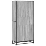 vidaXL Bibliotecă, gri sonoma, 80,5x35x170,5 cm, lemn prelucrat vidaXL Bibliotecă, gri sonoma, 80,5x35x170,5 cm, lemn prelucrat