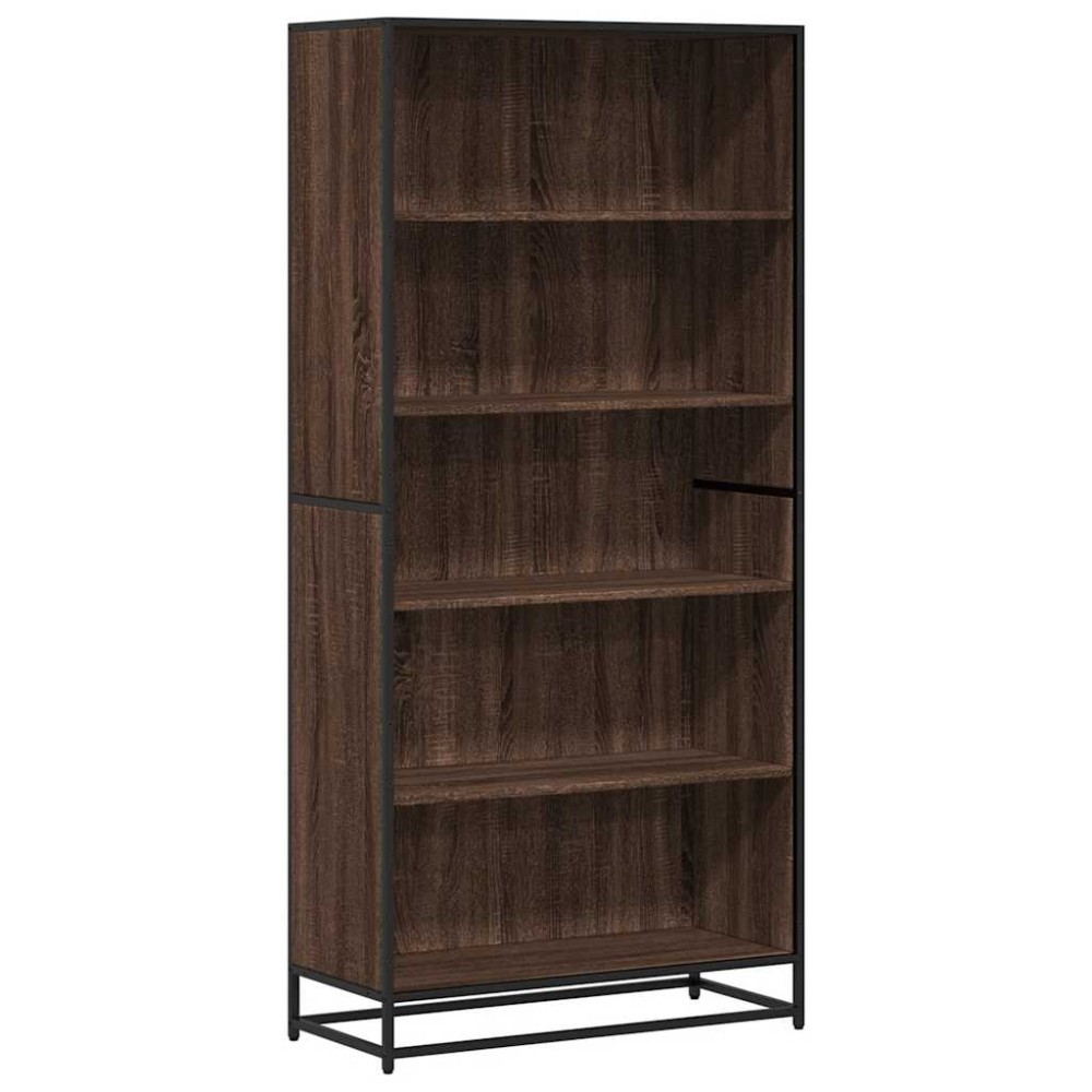 vidaXL Bibliotecă, stejar maro, 80,5x35x170,5 cm, lemn prelucrat