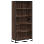vidaXL Bibliotecă, stejar maro, 80,5x35x170,5 cm, lemn prelucrat vidaXL Bibliotecă, stejar maro, 80,5x35x170,5 cm, lemn prelucrat