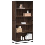 vidaXL Bibliotecă, stejar maro, 80,5x35x170,5 cm, lemn prelucrat vidaXL Bibliotecă, stejar maro, 80,5x35x170,5 cm, lemn prelucrat