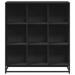 vidaXL Bibliotecă, negru, 97,5x33x107,5 cm, lemn prelucrat și metal vidaXL Bibliotecă, negru, 97,5x33x107,5 cm, lemn prelucrat și metal