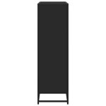 vidaXL Bibliotecă, negru, 97,5x33x107,5 cm, lemn prelucrat și metal vidaXL Bibliotecă, negru, 97,5x33x107,5 cm, lemn prelucrat și metal