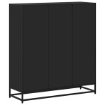 vidaXL Bibliotecă, negru, 97,5x33x107,5 cm, lemn prelucrat și metal vidaXL Bibliotecă, negru, 97,5x33x107,5 cm, lemn prelucrat și metal