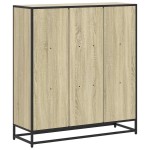vidaXL Bibliotecă stejar sonoma 97,5x33x107,5 cm, lemn prelucrat/metal vidaXL Bibliotecă stejar sonoma 97,5x33x107,5 cm, lemn prelucrat/metal